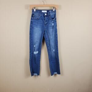 Skinnygirl High Rise Straight Crop Jean Women's Size 24